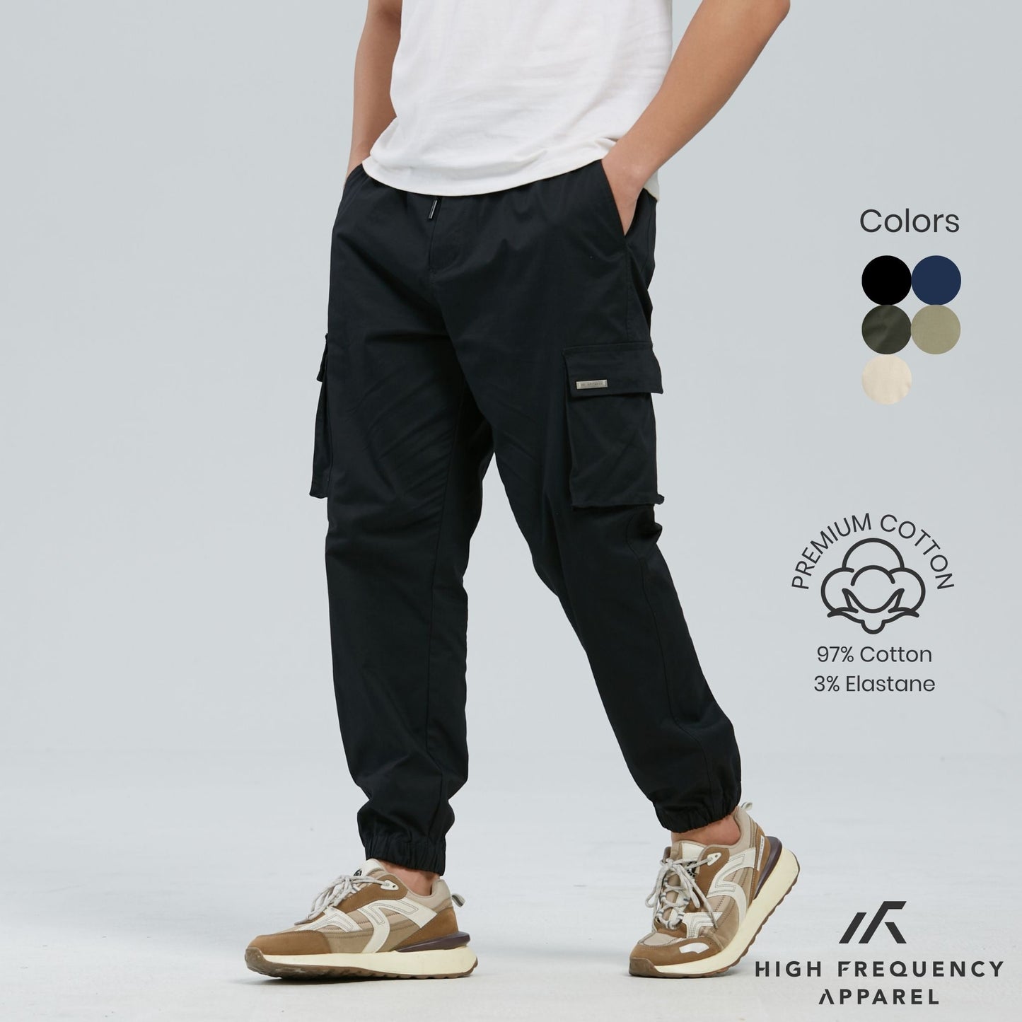 hfa unisex cuffed utility cargo pants