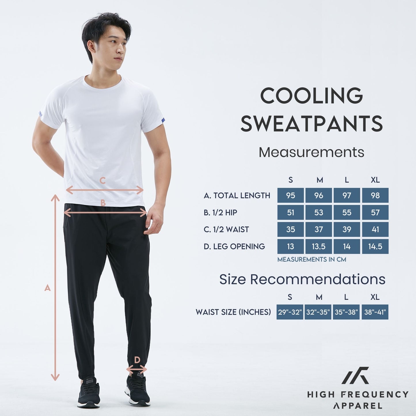 hfa men's ultra cooling jogger pants