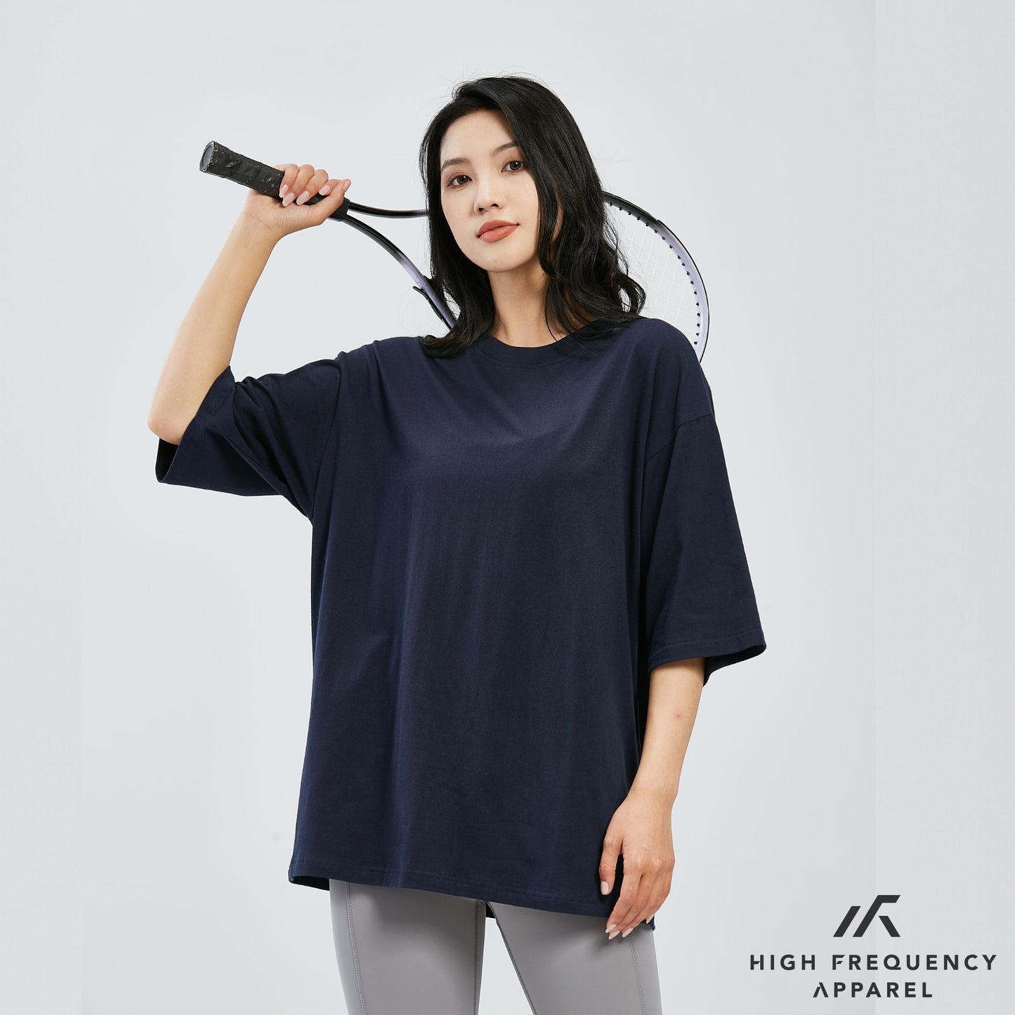 hfa unisex oversized stretch cotton crew neck t-shirt