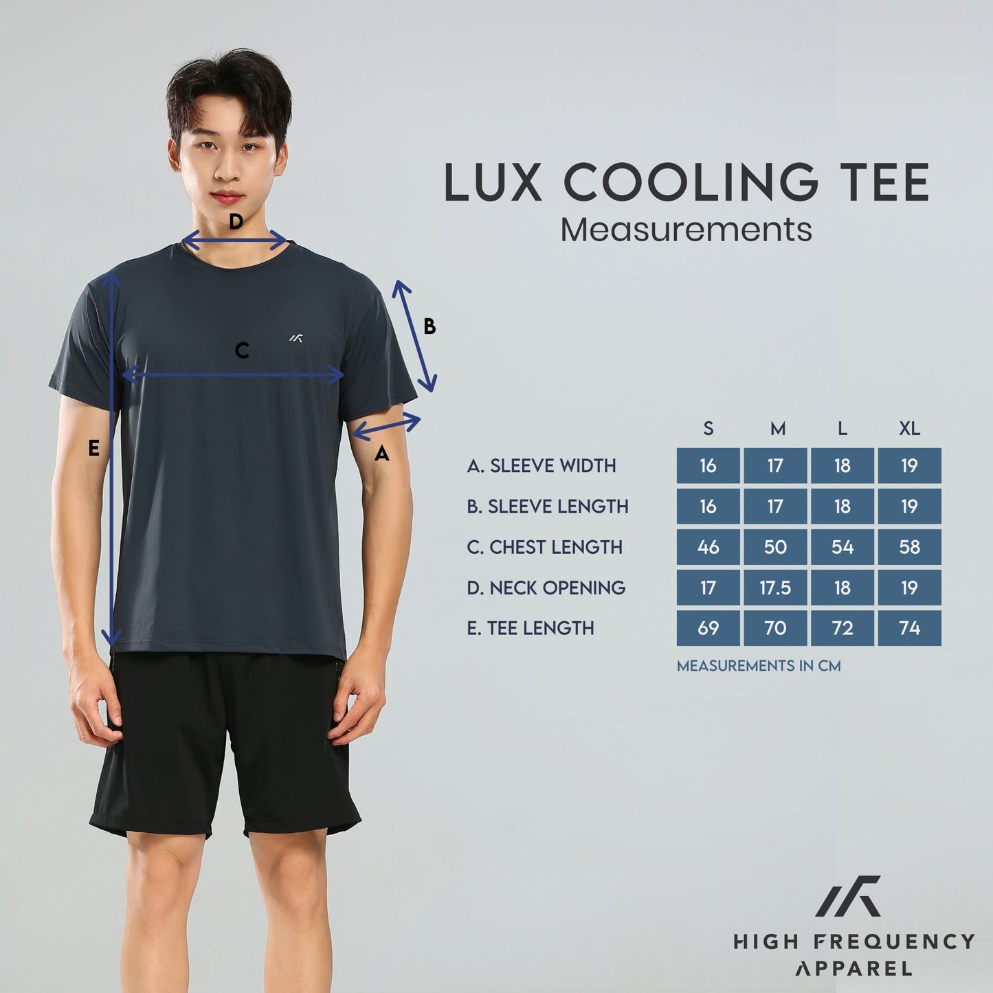 hfa unisex lux cooling dri-fit crew neck short sleeve t-shirt