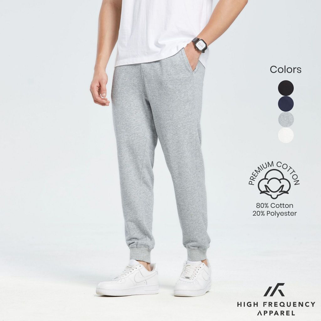 hfa men's cotton tapered fit ultra soft sweat pants