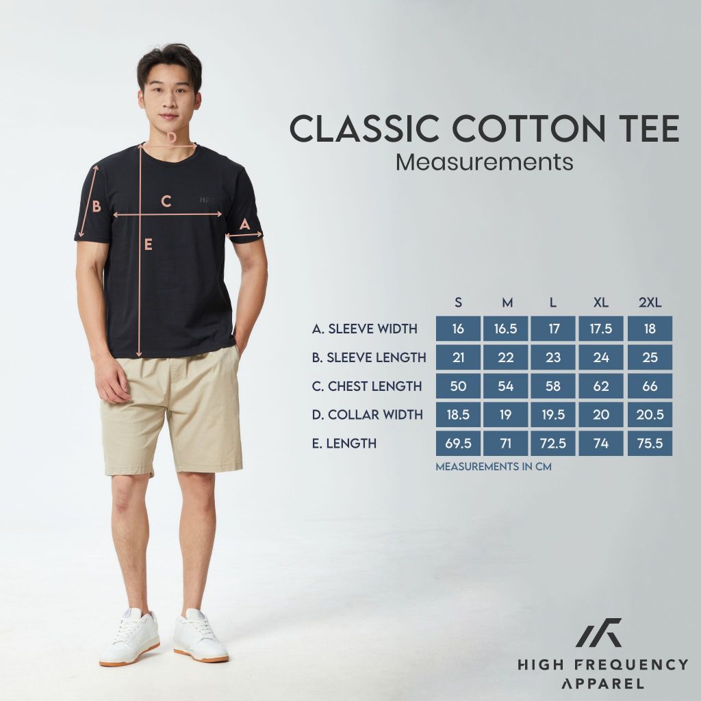 hfa unisex combed cotton classic tee