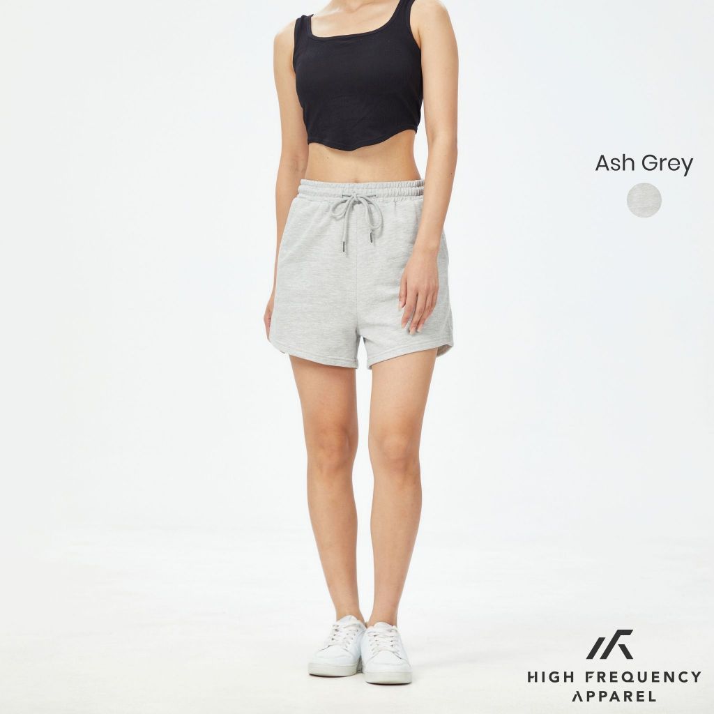 hfa women's high-waisted cotton sweat shorts