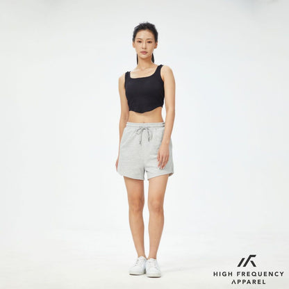 HFA Women's High-Waisted Cotton Sweat Shorts