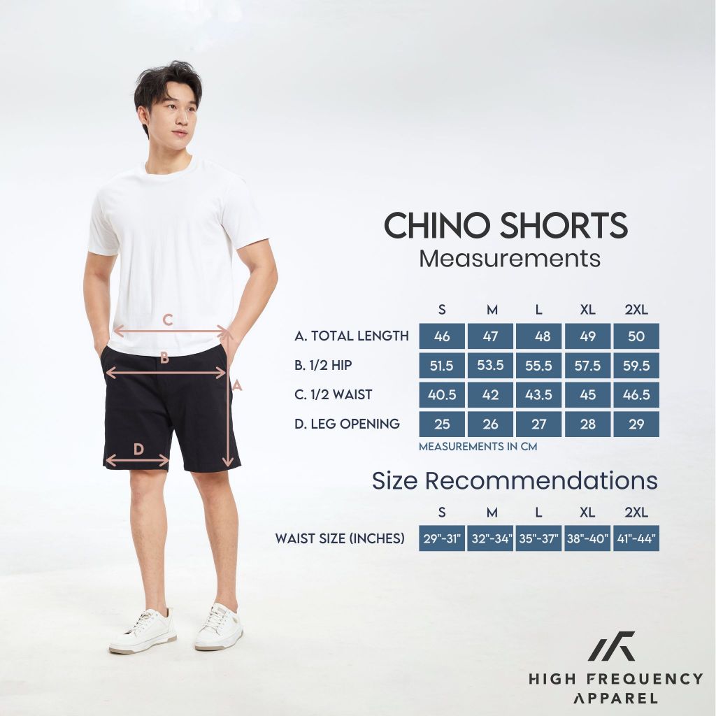 hfa men's chino cotton shorts