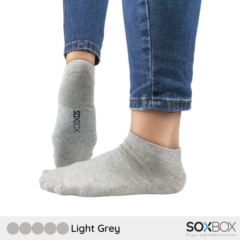 [5 pairs] soxbox unisex mid ankle cotton socks