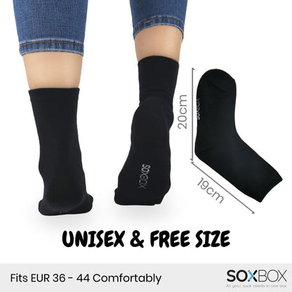 [5 Pairs] SoxBox Unisex Long Cotton Socks