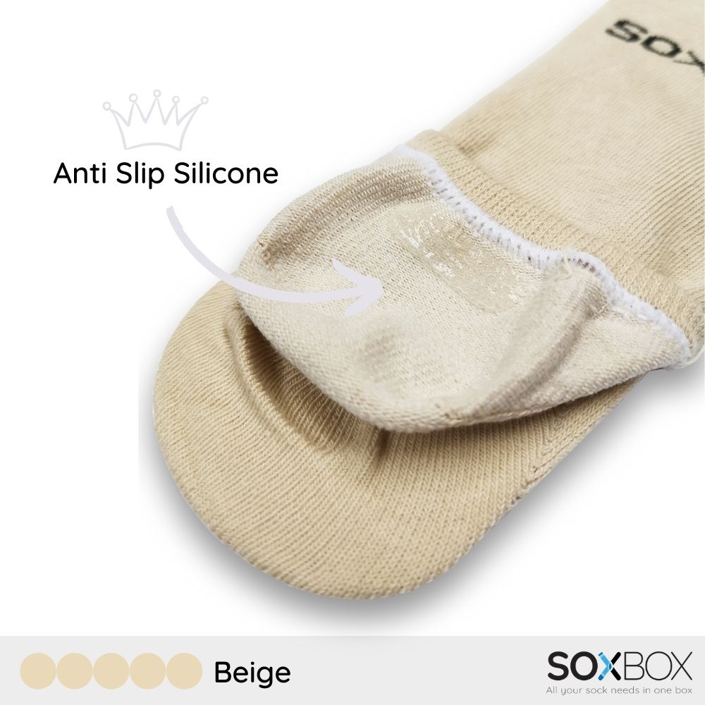 [5 pairs] soxbox unisex no show cotton socks