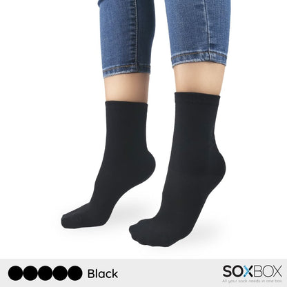 [5 Pairs] SoxBox Unisex Long Cotton Socks