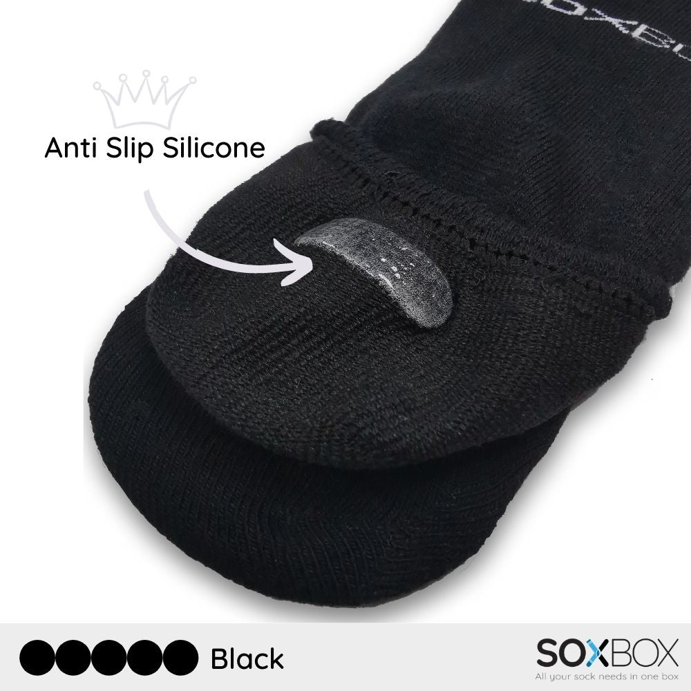 [5 pairs] soxbox unisex no show cotton socks