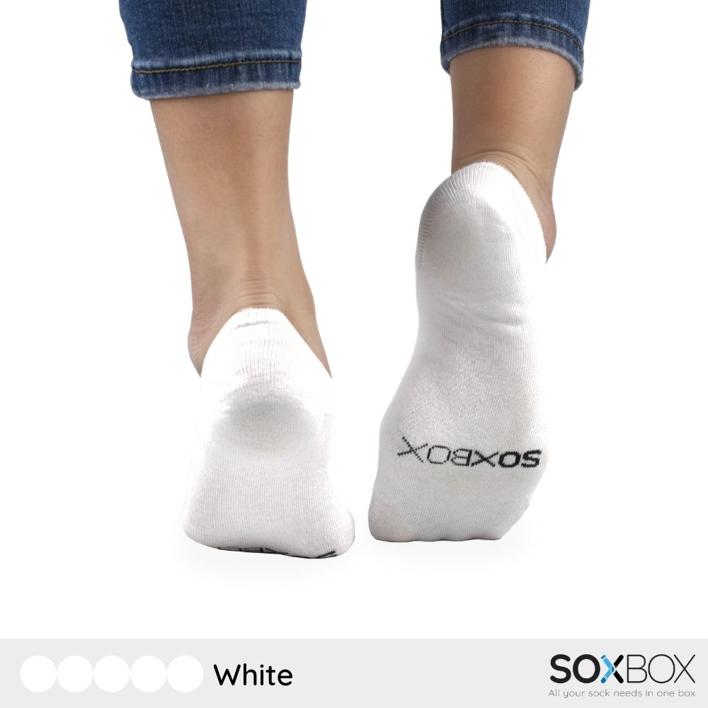 [5 pairs] soxbox unisex no show cotton socks