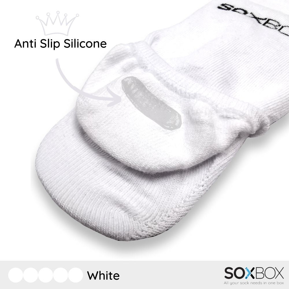 [5 pairs] soxbox unisex no show cotton socks