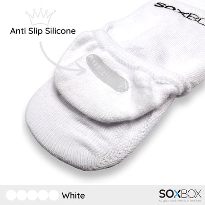 [5 Pairs] SoxBox Unisex No Show Cotton Socks