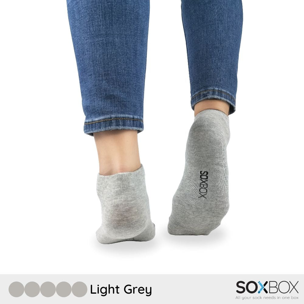 [5 pairs] soxbox unisex mid ankle cotton socks