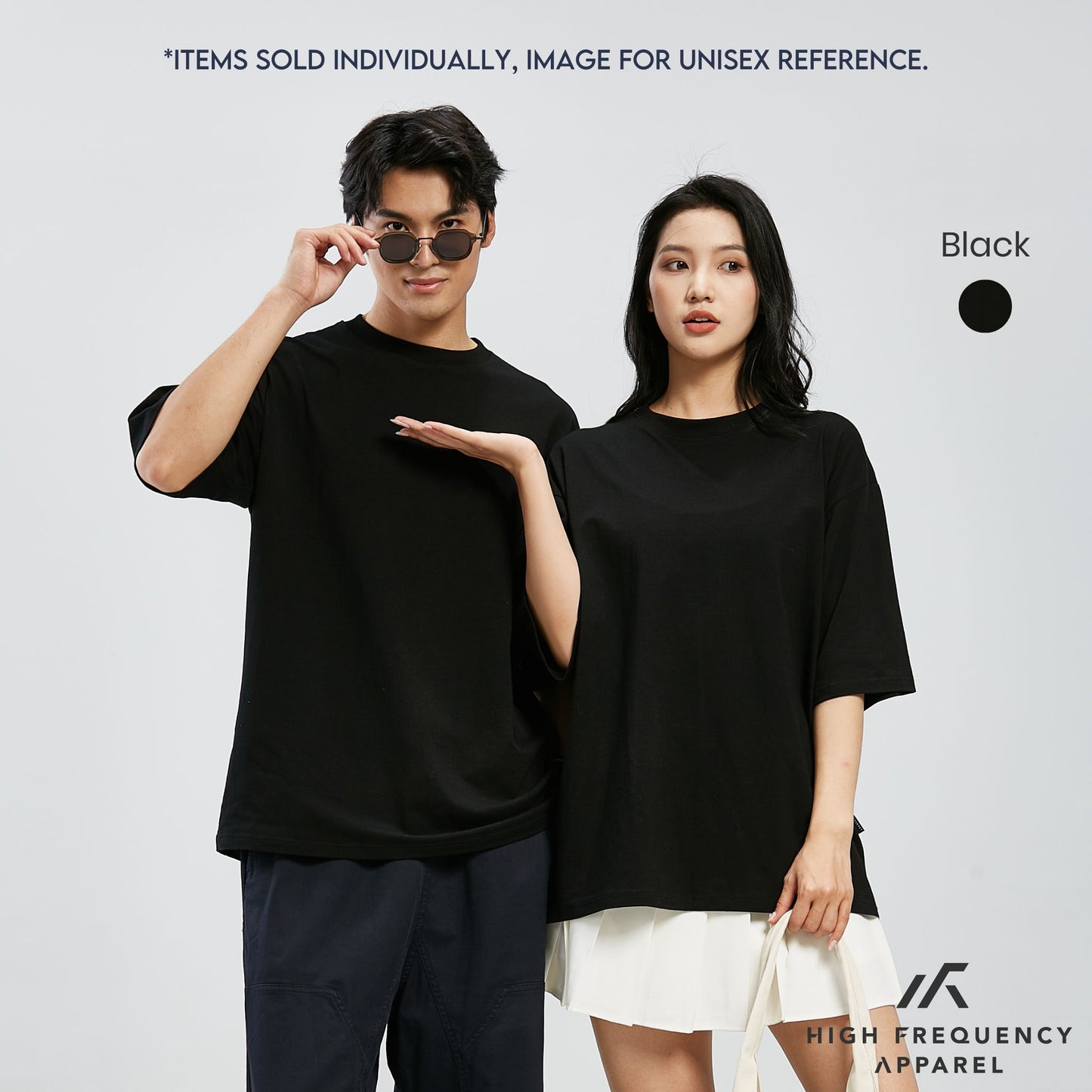 hfa unisex oversized stretch cotton crew neck t-shirt