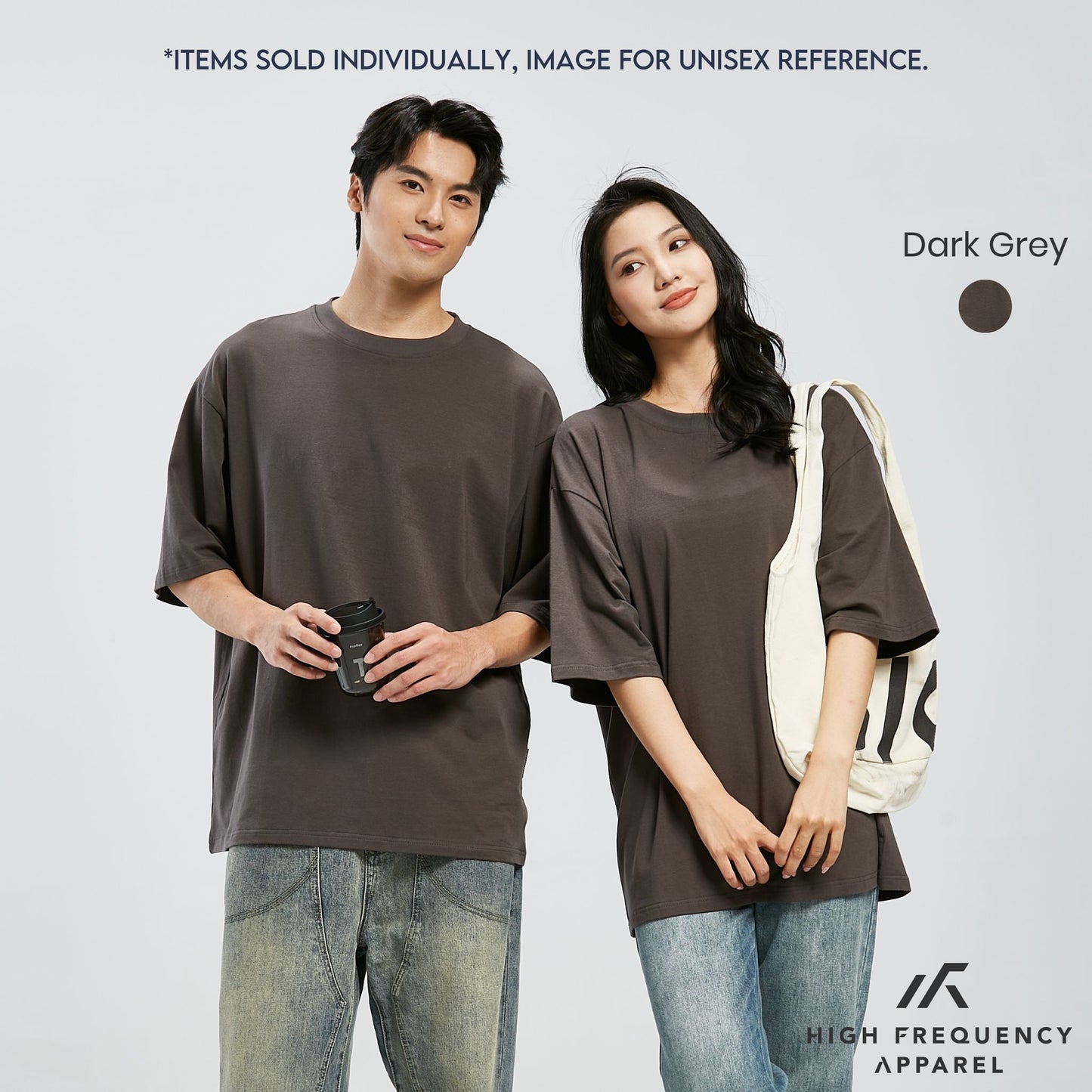 hfa unisex oversized stretch cotton crew neck t-shirt